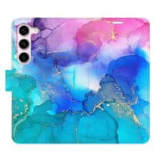 iSaprio BluePink Paint flip tok Samsung Galaxy S23 5G