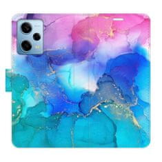 iSaprio BluePink Paint flip tok Xiaomi Redmi Note 12 Pro 5G