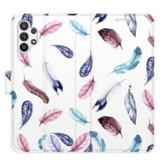 iSaprio Colorful Feathers flip tok Samsung Galaxy A32 5G