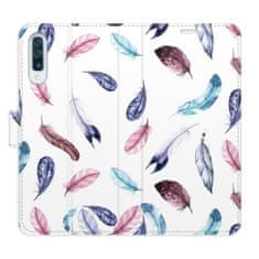 iSaprio Colorful Feathers flip tok Samsung Galaxy A50