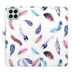 iSaprio Colorful Feathers flip tok Samsung Galaxy M53 5G