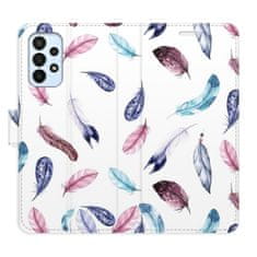 iSaprio Colorful Feathers flip tok Samsung Galaxy A23 / A23 5G