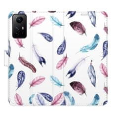 iSaprio Colorful Feathers flip tok Xiaomi Redmi Note 12S