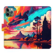 iSaprio Colorful Mountains 02 flip tok Apple iPhone 11 Pro