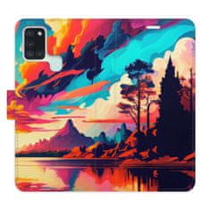 iSaprio Colorful Mountains 02 flip tok Samsung Galaxy A21s