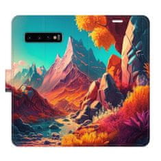 iSaprio Colorful Mountains flip tok Samsung Galaxy S10