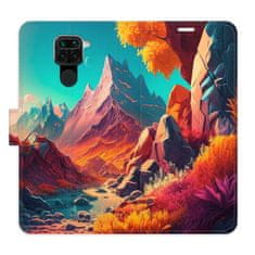 iSaprio Colorful Mountains flip tok Xiaomi Redmi Note 9