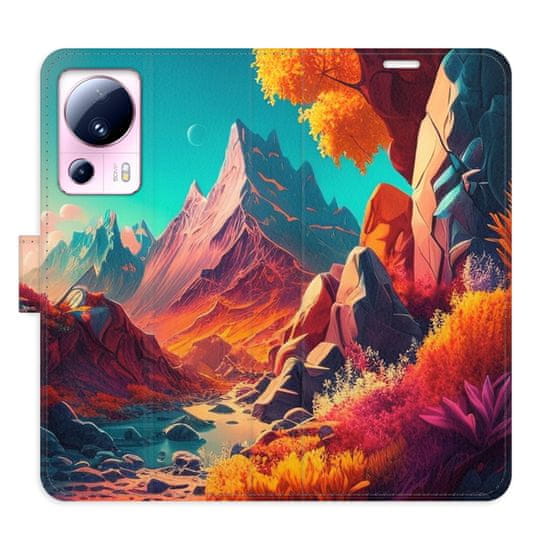 iSaprio Colorful Mountains flip tok Xiaomi 13 Lite