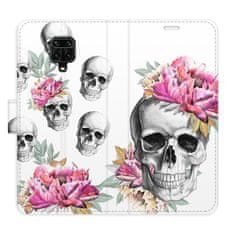 iSaprio Crazy Skull flip tok Xiaomi Redmi Note 9 Pro / Note 9S