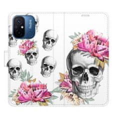 iSaprio Crazy Skull flip tok Xiaomi Redmi 12C