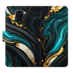 iSaprio Dark Paint flip tok Xiaomi Redmi Note 9