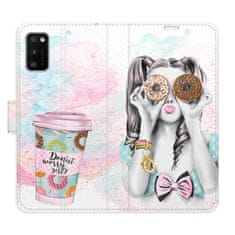 iSaprio Donut Worry Girl flip tok Samsung Galaxy A41