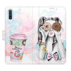 iSaprio Donut Worry Girl flip tok Samsung Galaxy A50