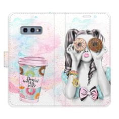 iSaprio Donut Worry Girl flip tok Samsung Galaxy S10e