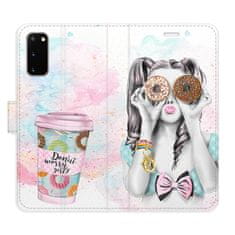 iSaprio Donut Worry Girl flip tok Samsung Galaxy S20