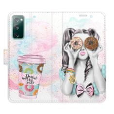 iSaprio Donut Worry Girl flip tok Samsung Galaxy S20 FE