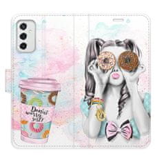 iSaprio Donut Worry Girl flip tok Samsung Galaxy M52 5G