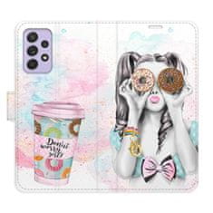 iSaprio Donut Worry Girl flip tok Samsung Galaxy A52 / A52 5G / A52s