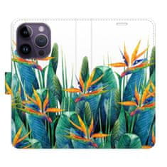 iSaprio Exotic Flowers 02 flip tok Apple iPhone 14 Pro