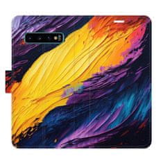 iSaprio Fire Paint flip tok Samsung Galaxy S10