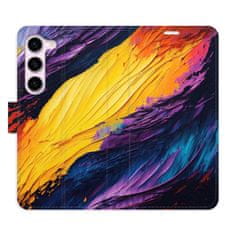 iSaprio Fire Paint flip tok Samsung Galaxy S23 5G