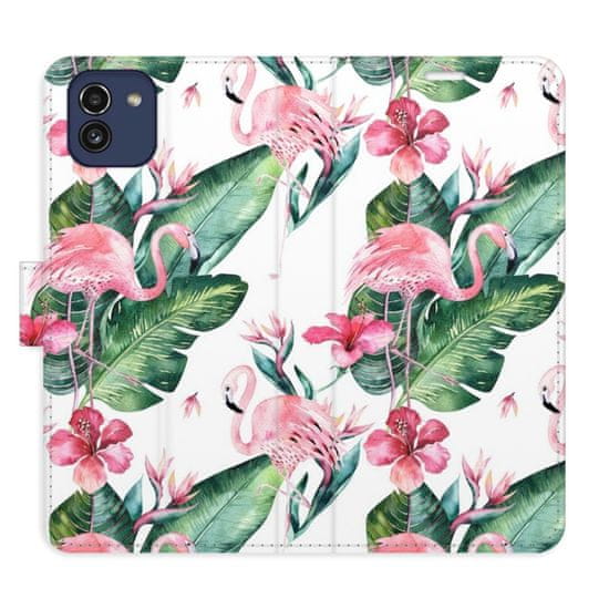 iSaprio Flamingos Pattern flip tok Samsung Galaxy A03