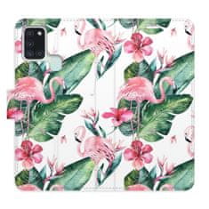 iSaprio Flamingos Pattern flip tok Samsung Galaxy A21s