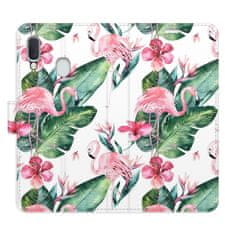 iSaprio Flamingos Pattern flip tok Samsung Galaxy A20e