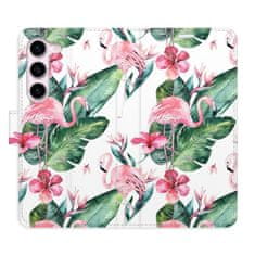 iSaprio Flamingos Pattern flip tok Samsung Galaxy S23 5G