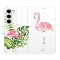 iSaprio Flamingos flip tok Samsung Galaxy S23 5G