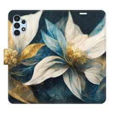 iSaprio Gold Flowers flip tok Samsung Galaxy A13 / A13 5G