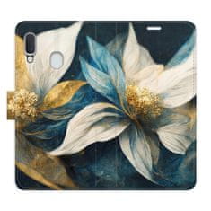 iSaprio Gold Flowers flip tok Samsung Galaxy A20e