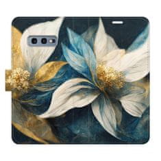 iSaprio Gold Flowers flip tok Samsung Galaxy S10e