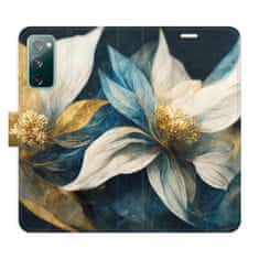 iSaprio Gold Flowers flip tok Samsung Galaxy S20 FE