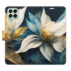 iSaprio Gold Flowers flip tok Samsung Galaxy M53 5G