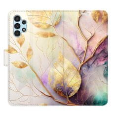 iSaprio Gold Leaves 02 flip tok Samsung Galaxy A13 / A13 5G