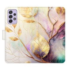 iSaprio Gold Leaves 02 flip tok Samsung Galaxy A52 / A52 5G / A52s