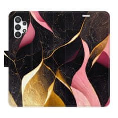 iSaprio Gold Pink Marble 02 flip tok Samsung Galaxy A32