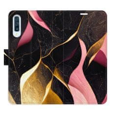 iSaprio Gold Pink Marble 02 flip tok Samsung Galaxy A50