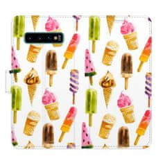 iSaprio Ice Cream Pattern flip tok Samsung Galaxy S10