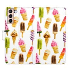 iSaprio Ice Cream Pattern flip tok Samsung Galaxy S21