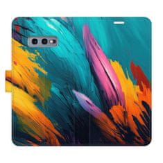 iSaprio Orange Paint 02 flip tok Samsung Galaxy S10e