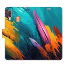 iSaprio Orange Paint 02 flip tok Samsung Galaxy A40