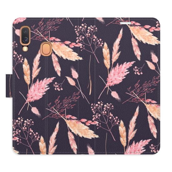 iSaprio Ornamental Flowers 02 flip tok Samsung Galaxy A40