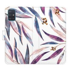 iSaprio Ornamental Leaves flip tok Samsung Galaxy A51