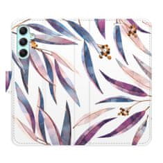 iSaprio Ornamental Leaves flip tok Samsung Galaxy A34 5G