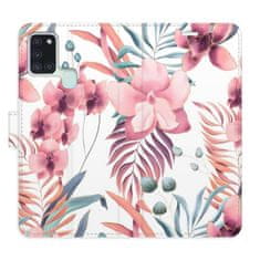 iSaprio Pink Flowers 02 flip tok Samsung Galaxy A21s