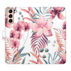 iSaprio Pink Flowers 02 flip tok Samsung Galaxy S21