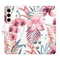 iSaprio Pink Flowers 02 flip tok Samsung Galaxy S23+ 5G