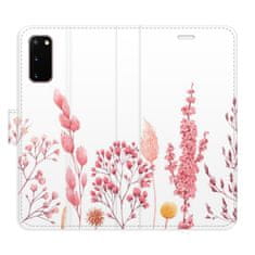 iSaprio Pink Flowers 03 flip tok Samsung Galaxy S20